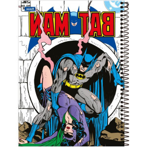 Caderno 01x1 Capa Dura Batman Fit 80fls