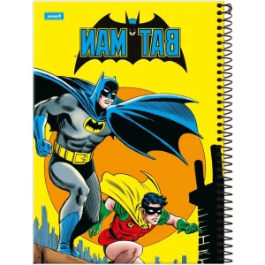 Caderno 10x1 Capa Dura Batman Fit 160fls