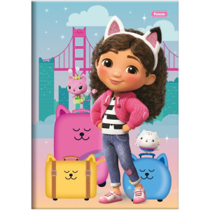 Caderno Brochura 1/4 Capa Dura A Casa Magica Da Gabby 80fls-125288-16039