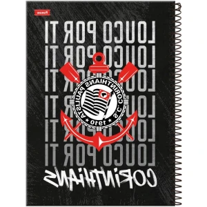 Caderno Brochura 1/4 Capa Dura Corinthians 80fls