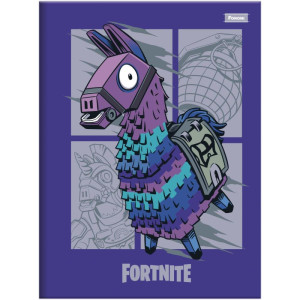 Caderno Brochura 1/4 Capa Dura Fortnite 80fls-126207-90356