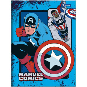 Caderno Brochura 1/4 Capa Dura Marvel Comics 80fls-126216-11986