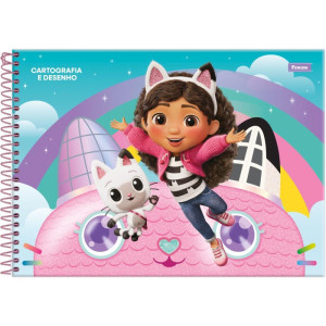 Caderno Desenho Univ Capa Dura A Casa Magica Da Gabby-125290-40162