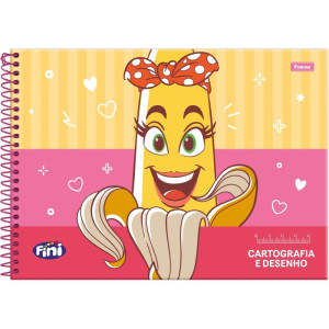 Caderno Desenho Univ Capa Dura Fini Plus 80fls.