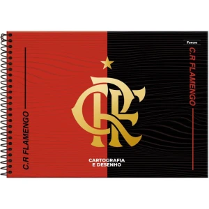Caderno Desenho Univ Capa Dura Flamengo 80fls