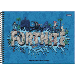 Caderno Desenho Univ Capa Dura Fortnite 80fls-126209-14907