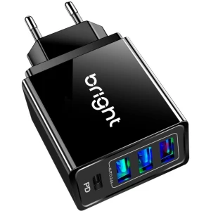 Carregador Celular De Parede Smart 36w 4 Portas