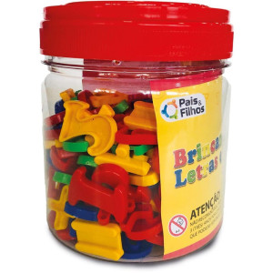 Brinquedo Pedagogico Brincando C/letras E Numeros 1-126304-26220