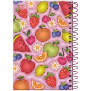 Caderneta Espiral Capa Dura Nicecream 80fls