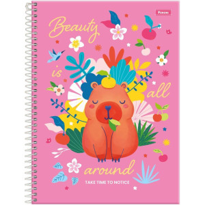 Caderno 01x1 Capa Dura Amazzu 80fls
