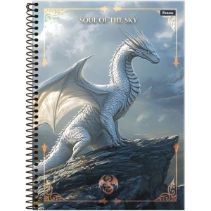 Caderno 01x1 Capa Dura Drakos 80fls