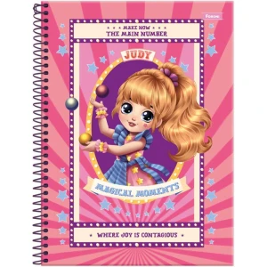 Caderno 01x1 Capa Dura Judy 80fls