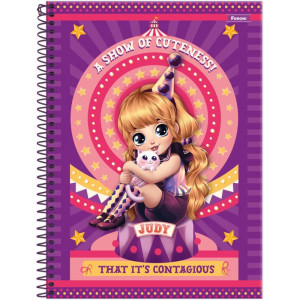 Caderno 01x1 Capa Dura Judy 80fls-126269-72705