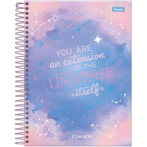 Caderno 10x1 Cp.dura Colegial Cosmos 160fls-126254-65222
