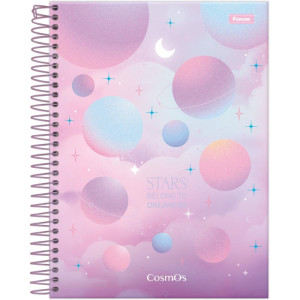 Caderno 10x1 Cp.dura Colegial Cosmos 160fls-126254-71327