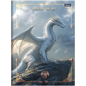 Caderno Brochura 1/4 Capa Dura Drakos 80fls-126262-40127