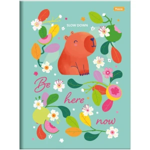 Caderno Brochurao Capa Dura Amazzu 80fls