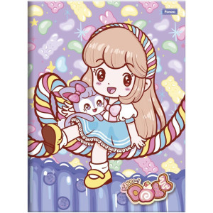 Caderno Brochurao Capa Dura Doll 80fls-126257-79724