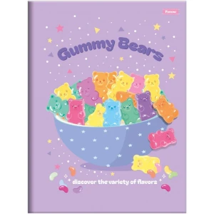 Caderno Brochurao Capa Dura Sugar Rush 80f