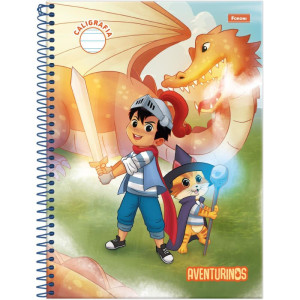 Caderno Caligrafia Aventurinos 80fls