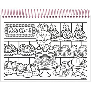 Caderno Desenho Univ Capa Dura Doll Para Colorir 24fls-126259-99768