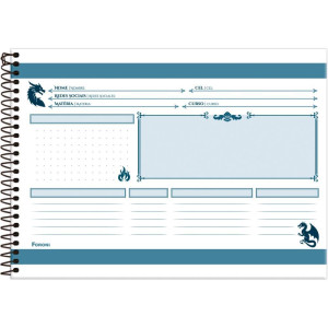 Caderno Desenho Univ Capa Dura Drakos 80fls-126264-78622