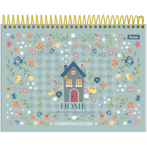 Caderno Desenho Univ Capa Dura Milly Para Colorir 24fls