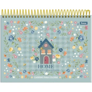 Caderno Desenho Univ Capa Dura Milly Para Colorir 24fls