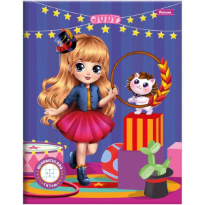 Caderno Quadriculado 1/4 Judy 40fls