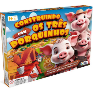 Jogo De Tabuleiro Contruindo C/os Tres Porquinho