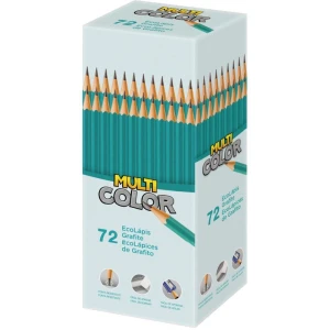 Lapis Preto Sextavado Multicolor Ecolapis Grafite