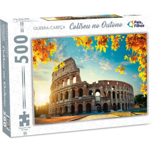 Quebra-cabeca Cartonado Coliseu No Outono 500 Pecas