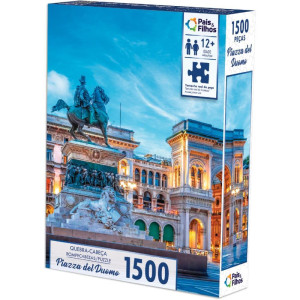 Quebra-cabeca Cartonado Piazza Del Duomo 1500 Pecas-126319-50551