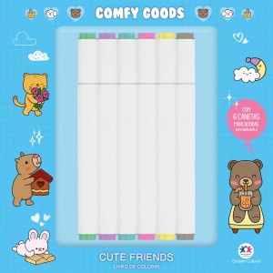 Cute Friends - Para Colorir