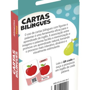 Flash Cards Cartas Bilíngues - Alimentos - Food-9786526121917-71750