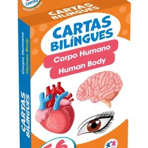 Flash Cards Cartas Bilíngues - Corpo Humano - Human Body