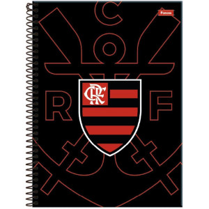 Caderno 01x1 Capa Dura Flamengo Fit 80fls