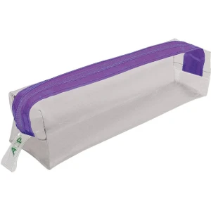 Estojo Simples Pvc Cristal C/ziper Colorido