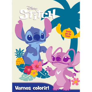 Livro Infantil Colorir Stitch C/giz 27x20cm