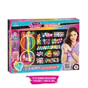 Beleza Make Brinq Kit De Miçangas Para Artesanato - Caixa Litografada