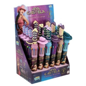 Papelaria Ana Castela Caneta Gel 10 Em 1 Schoolbrinq - Display