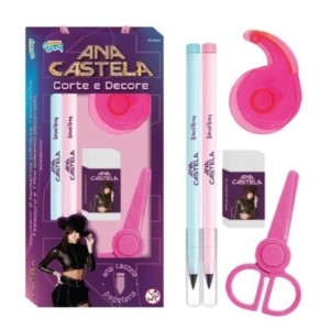 Papelaria Ana Castela Kit Papelaria Corte E Decore - Caixa Litografada