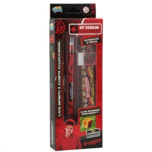 Papelaria Enaldinho Kit Papelaria Com Chaveiro Surpresa - Caixa Litografada