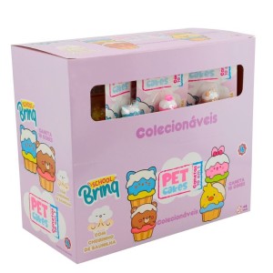 Papelaria School Brinq Caneta Gel Pet Cakes Aroma Baunilha - Display