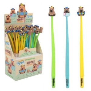 Papelaria School Brinq Caneta Gel Capivara - Display