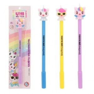 Papelaria School Brinq Caneta Gel Unicórnio - Display