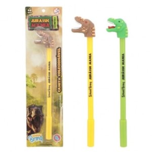 Papelaria School Brinq Caneta Gel Dinossauro Dinomania - Display