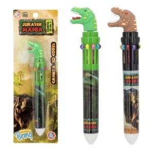 Papelaria School Brinq Caneta Gel Dinossauro - Display
