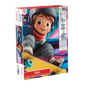 Quebra-cabeça Em Família Skate 300 Peças 27 Cm - Caixa Litografada
