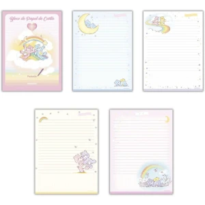 Bloco Papel De Carta Ursinhos Carinho.70g 179x241mm